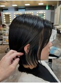 イヤリングカラー×ブルー(^^)宮崎/イヤリングカラー/ブリーチ