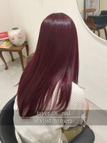 アミー 駒澤(Ammy komazawa)&nbsp;レイヤーカット/ワインレッド/ブリーチなし