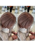 30代40代50代脱白髪染めミルクティーベージュアンブレライツ