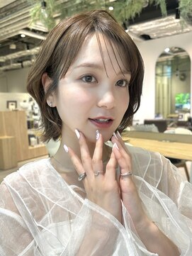 ミンクスオーバー(MINX OVER) 【ボブ】結べるボブ/ミニウルフ/チェリーブラウン/美髪