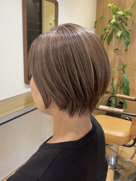 クラップス 横須賀中央店(CLAPS) ダブルカラーショートボブインナーカラーハイライトケアブリーチ