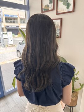 エルフ(elf) グレージュ 赤み無しカラー ブリーチ無しカラー ワンカラー