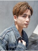 小久保styleフェザーパーマフェザーショートグレーエンドカラー
