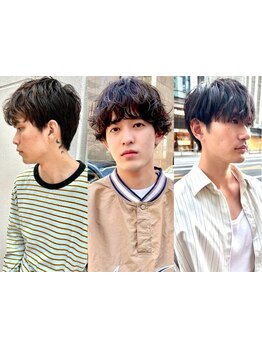 【平日19時まで受付】「メンズカット+頭皮炭酸スパ\6160」簡単スタイリング！眉毛カットメニューあり[銀座]