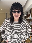 メンズ　ロング　スパイラルパーマ　メンズレイヤーカット/
