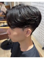 レーヴ(Reve)&nbsp;MEN'S HAIR/ニュアンスパーマ/リバースセンターパート/目黒/品川