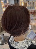 ダークパープル/ナチュラルショート/ミルクブラウン/夏/小田原