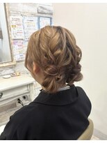 フゥカ 売市店(fuka)&nbsp;【結婚式☆ヘアセット】　ゆるふわツインお団子　八戸