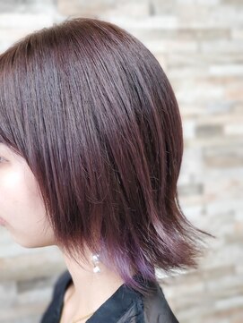 コモド ヘアー メイク(comodo hair make) バイオレットイヤリングカラー