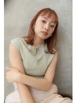 オースティン 錦糸町(AUSTIN) 大人かわいい前髪セシルカットココアブラウンフリンジウェーブ