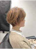 マッシュショート×ハイトーンカラー×簡単スタイリング