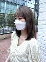 「Sac.」富永実夕　ハネやすい鎖骨レングスの長さの内巻きカット