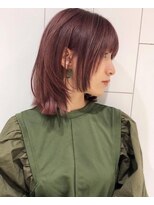 オーク 学芸大学(OAK)&nbsp;ウルフレイヤーロブ☆ダブルカラーコーラルピンク