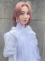 アルバム 池袋(ALBUM) ベイビーピンクレイヤー_グレージュカラーボブウルフ_69196