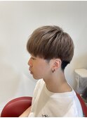 メンズカット｜ミルクティーベージュ｜ブリーチカラー