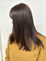 フォーク FOLK 【FOLK】透明感ダークグレージュ☆似合わせミディアムロング♪