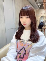 ロンド エスポワール 錦糸町(Lond espoir)&nbsp;レッドブラウンハッシュカット似合わせカット【韓国ヘア鈴木颯】