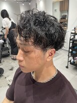 フェリスヘア(feliz hair)&nbsp;無造作ツイストパーマ　メンズスタイル