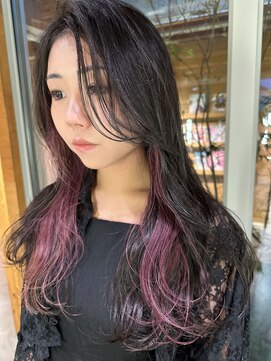 ウエストリー(WESTORY) インナーカラー☆ベビーピンク☆ベリーピンク☆レイヤーカット