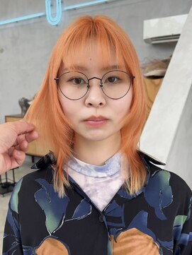 ユーラボラトリー(U LABORATORY) ペールオレンジウルフ/毛先は塗らない裾カラー【群馬/太田】