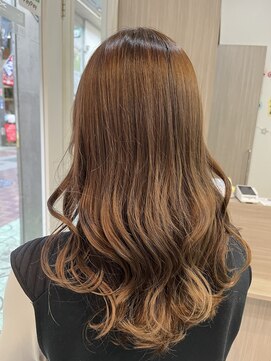 ヘアアンドメイク 心座(hair&make) モテ色ベージュカラー　東大阪　福田昌子