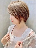 20代30代大人可愛い★小顔ボブ丸みショートウルフカット