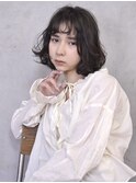 外国人風/グレージュ/レイヤーボブ