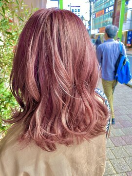 ネオリーブサイン 大森店(Neolive sign) ピンクベージュ　ブリーチ1回　【大森】