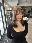 10代20代韓国風ヘアアンブレラレイヤーカット