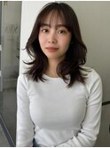 大人リラックス×暗髪レイヤー