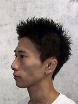 アポロ 横浜駅店(apollo)&nbsp;men's/スペインカール/スパイキーショート/ブルーブラック