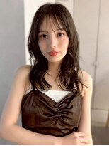 フォト 武蔵小杉(foto)&nbsp;姫カットレイヤー/暗めカラー/韓国風巻き/レイヤーカット