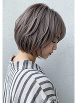 インスヘアー 京都四条大宮店(INCE HAIR)&nbsp;前下がりレイヤーボブ×透明感グレージュ