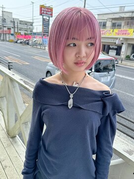 スーパーシーン(SUPER SCENE) 着物ヘア/大人ガーリー/ダークアッシュ/似合わせカット/宜野湾