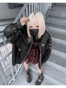 デイ(day) 佐賀ハイトーン切りっぱなしボブ