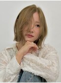 切りっぱなしボブ/ミニボブ/似合わせカット/ヘーゼルベージュ