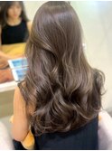 人気のオリーブグレージュ/透明感カラー・秋カラー・大阪