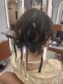 ホロル(horol) ふわっとシニヨン、編みおろし、ツイン