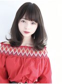 東京　銀座　ミディアム　セミロング　小顔　30代　40台