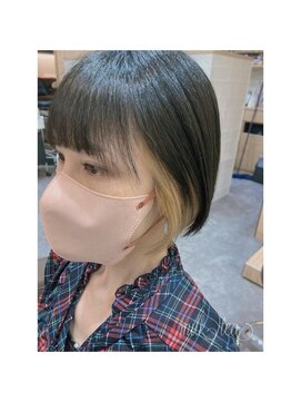 モードケイズ 本厚木(MODE K's) インナーカラー ミルクティーベージュ×アッシュグレー