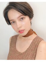 グッデイ ヘアー(GOOD DAY HAIR)&nbsp;小顔  ワンサイドショート ブランジュ ハイライト　ダブルバング