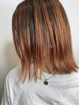 チュラック(Chulack) 【CHULUCK】オレンジポップ/ダブルカラー/ロブヘア