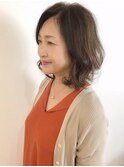 大人のやわらかウェーブミディ☆デジタルパーマ/白髪染め