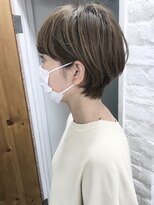 コス(kos)&nbsp;大人可愛い/ココアベージュ/グレージュカラー/ボブウルフ/黒髪