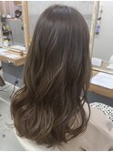 【elua 長田】ナチュラルベージュ×ゆるふわロング
