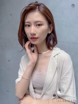 オーブ ヘアー ラフ 上大岡店(AUBE HAIR laff) 20代・30代_大人可愛いミディアムボブ