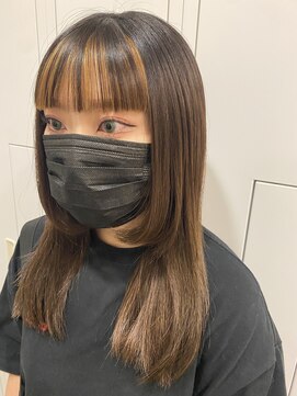 シェノン 武庫之荘(CHAINON) セクションカラー/グラデーションカラー/ペールベージュ