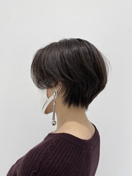 ハイブ 金沢(Hive) ブリーチハイトーンカラーショートボブツヤ髪スタイル髪質改善