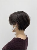 ブリーチハイトーンカラーショートボブツヤ髪スタイル髪質改善