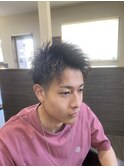 ツーブロックショート